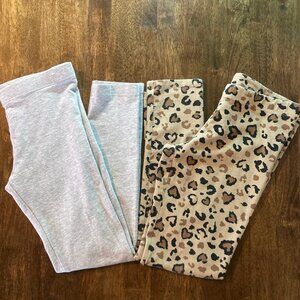 Girls Lot of 2 Stretch Leggings Member's Mark & Wonder Nation Size M (7-8) EUC!